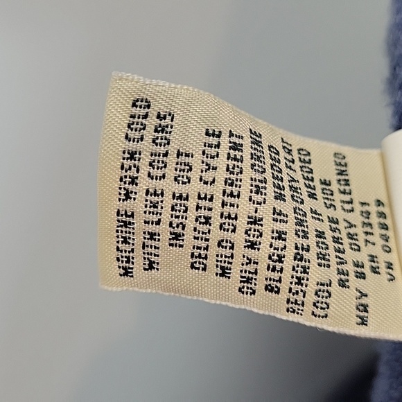 LL Bean Blue cotton open front cardigan sweater size meidum - Picture 4 of 8